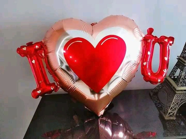 I Love You Heart Foil Balloon