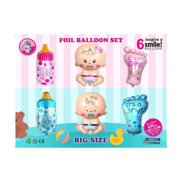 BABY SHOWER 6 PCS BIG SIZE