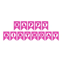 POLKA DOT BIRTHDAY BANNER