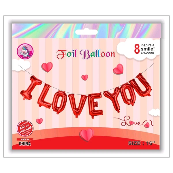 Kiwi Party  I Love You Foil Balloon