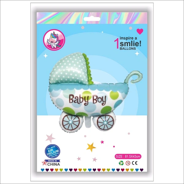 Cradle Blue Foil Balloon