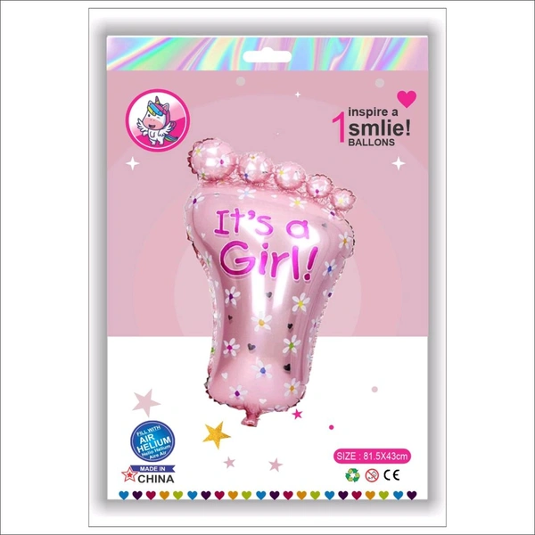 Leg Pink Foil Balloon