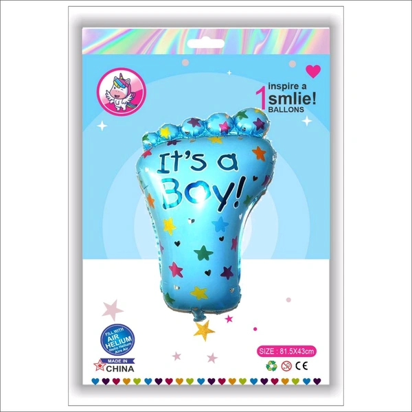 Leg Blue Foil Balloon
