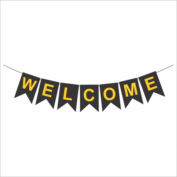 Welcome Banner – Black (Wholesale)
