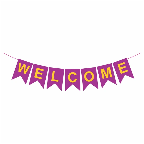 Welcome Banner – Purple (Wholesale)