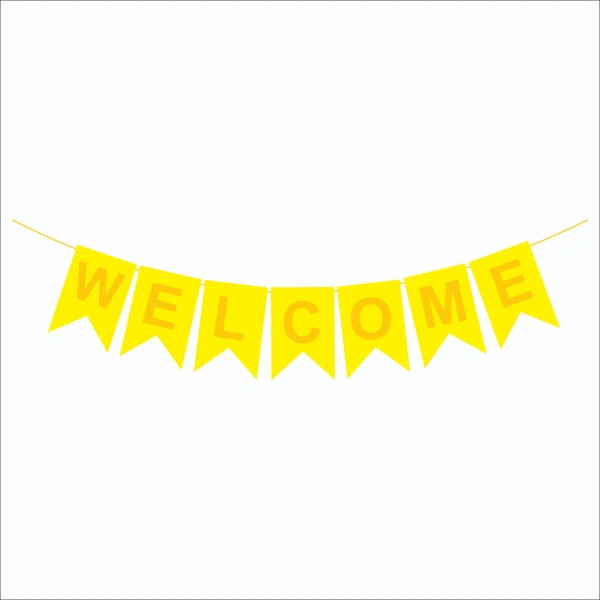 Welcome Banner – Yellow (Wholesale)