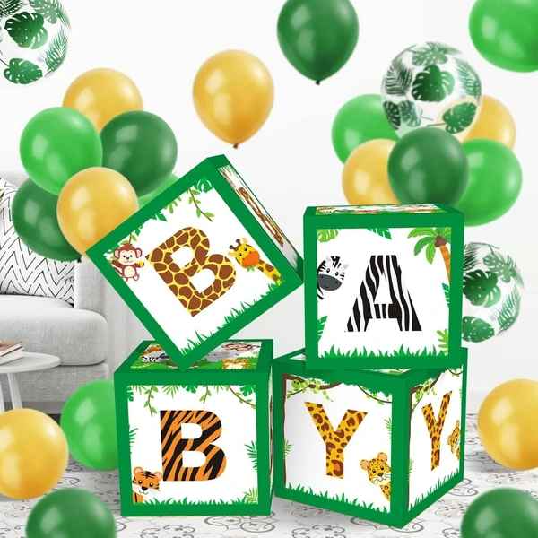 KIWI PARTY green Baby Balloon Box Set for Baby Shower, Gender Reveal & First Birthday