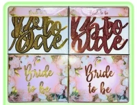 BRIDE TO BE GLIITER BANNER CHINA CURSIVE