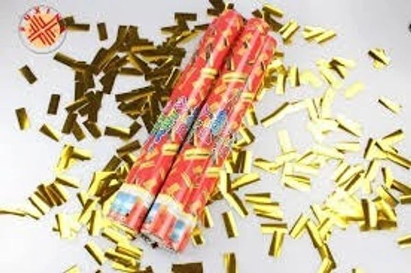 GOLD PAPER PARTY POPPER (40 CM)