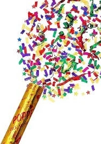 SQUARE PARTY POPPER (30 CM)