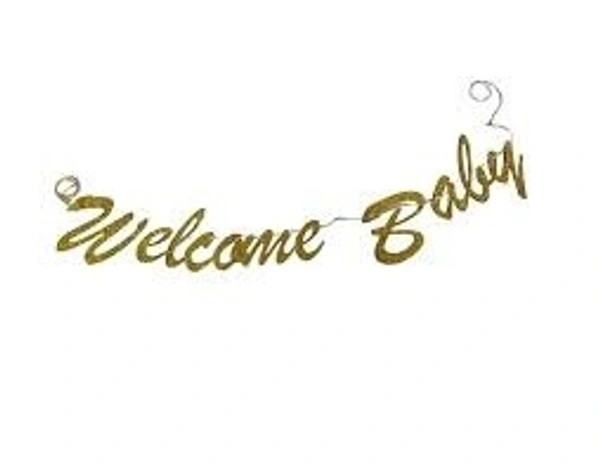 GLITTER BANNER CURSIVE 