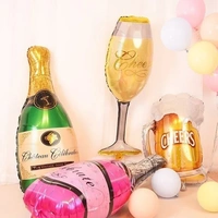 Celebration Pink Bottle Foil Balloon 32 Inch