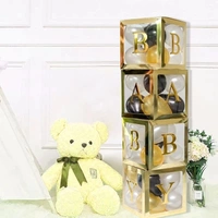 KIWI PARTY Golden Baby Balloon Box Set for Baby Shower, Gender Reveal & First Birthday