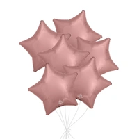 KIWI PARTY Rose Gold Star Foil Balloon –18INCH  Single Piece with Card Packaging