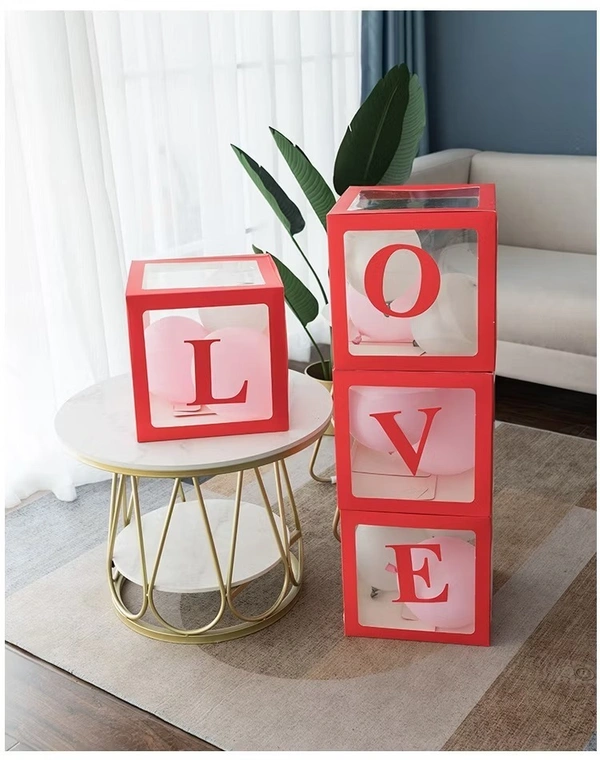 KIWI PARTY Love Balloon Box Set for Baby Shower, Gender Reveal & First Birthday