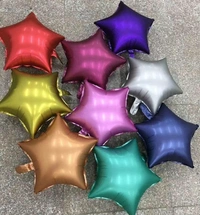 KIWI PARTY Rose Gold Star Foil Balloon –18INCH  Single Piece with Card Packaging