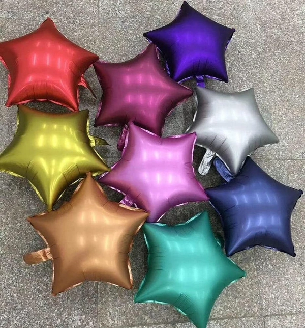 KIWI PARTY Rose Gold Star Foil Balloon –18INCH  Single Piece with Card Packaging