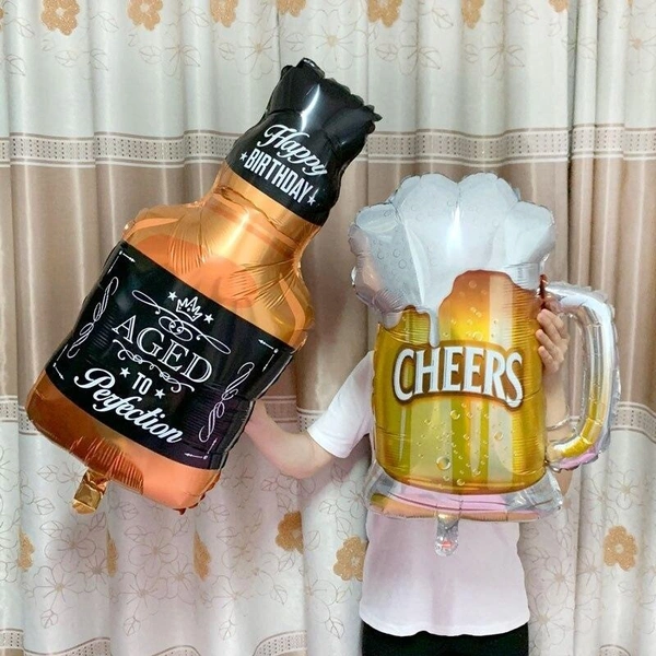 Beer Glass Bottle Foil Balloon 32 Inch