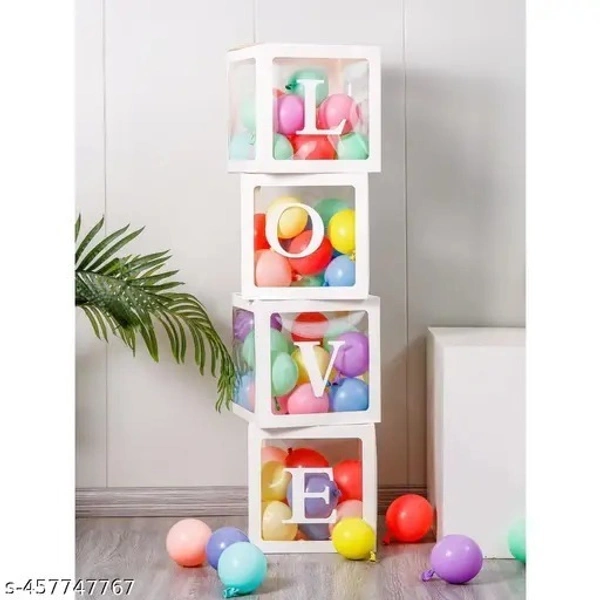 KIWI PARTY Love Balloon Box Set for Baby Shower, Gender Reveal & First Birthday