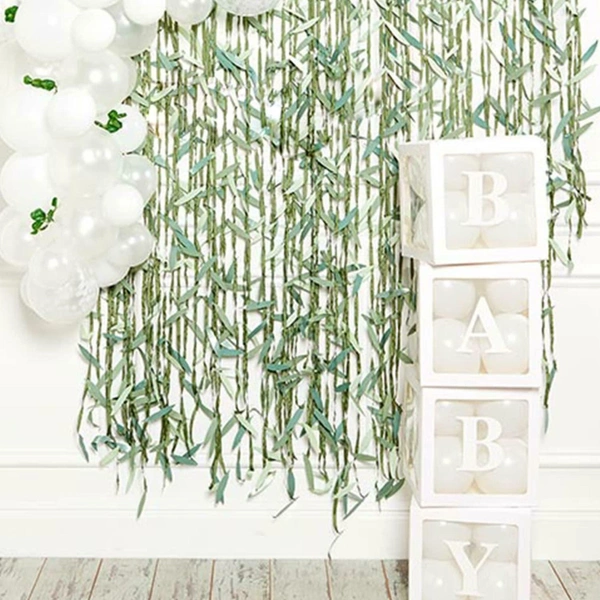 KIWI PARTY White Baby Balloon Box Set for Baby Shower, Gender Reveal & First Birthday