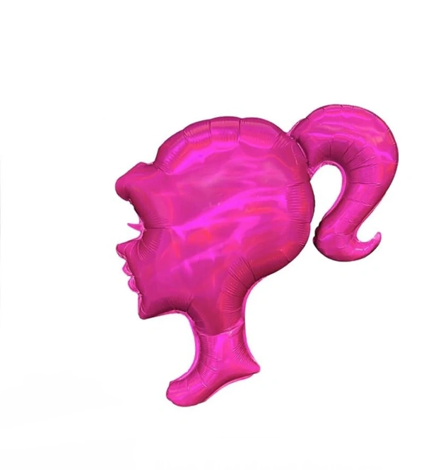Barbie Face Foil Balloon