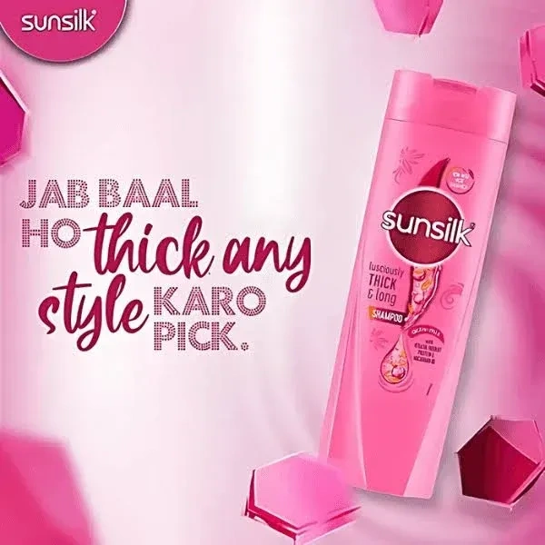 SUNSILK THICK & LONG 360ML