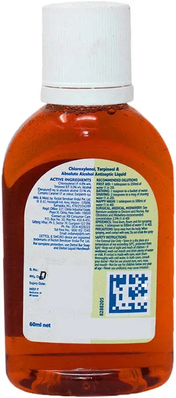 DETTOL ANTISEPTIC LIQUID 60ML