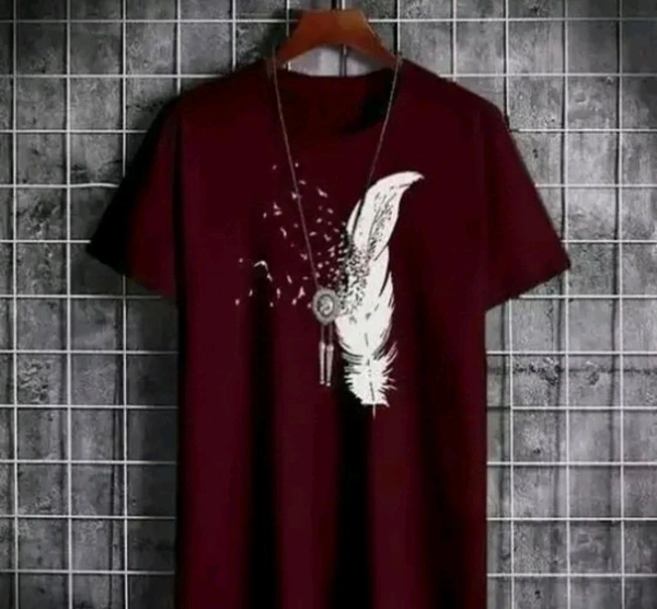 5D DESIGNER TRENDY T-SHIRT ROUND NECK - Nutmeg Wood Finish, M