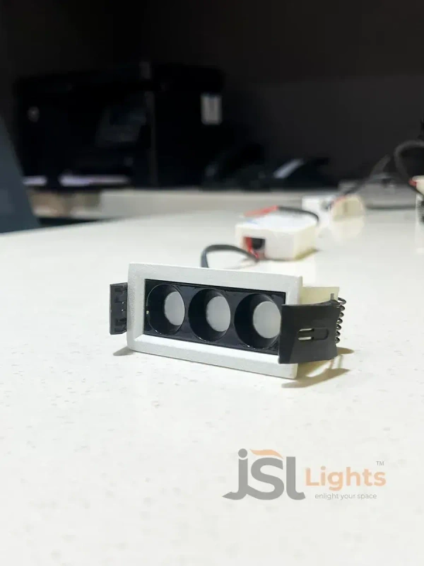 APRA AP020 6W White Linear Recessed COB Spotlight - 6W, 4000K