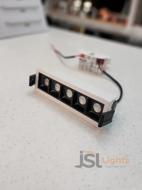 APRA AP 025 12W White Linear Recessed COB Spotlight - 12W, 4000K