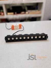 APRA AP 025 24W Black Linear Recessed COB Spotlight - 24W, 4000K