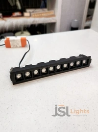 APRA AP 025 24W Black Linear Recessed COB Spotlight - 24W, 4000K