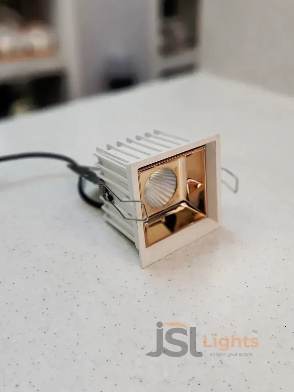 APRA AP 028 12W White RG Recessed Linear COB Downlight - 12W, 6000K, White RG