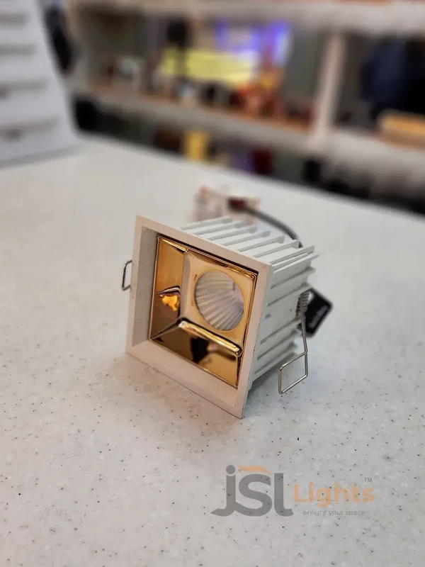 APRA AP 028 12W White RG Recessed Linear COB Downlight - 12W, 6000K, White RG