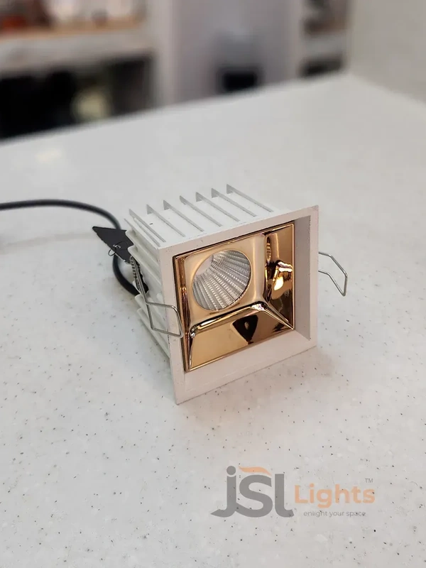 APRA AP 028 12W White RG Recessed Linear COB Downlight - 12W, 6000K, White RG