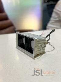 APRA AP 028 24W White PB Recessed Linear COB Downlight - 24W, 4000K, White PB