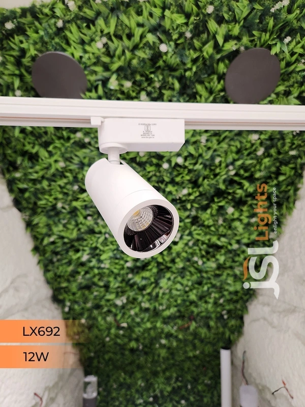 LX 692 12W LED Track Spotlight White Body - 12W, 6000K, White