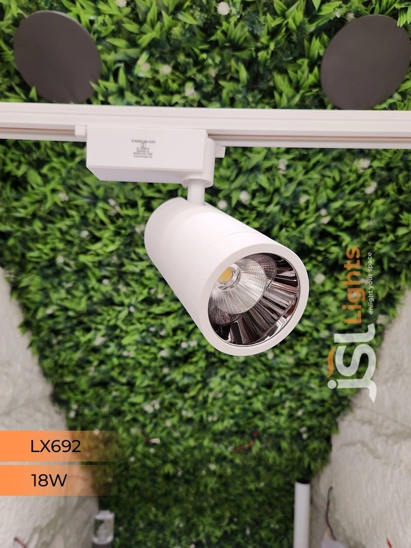LX 692 18W LED Track Spotlight White Body - 18W, 4000K, White