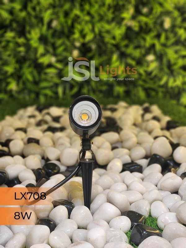 LX 708 8W LED Spike Garden Spot Light - 8W, WW