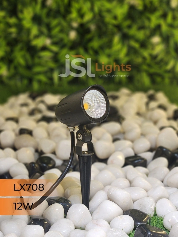 LX 708 12W LED Spike Garden Light - 12W, WW