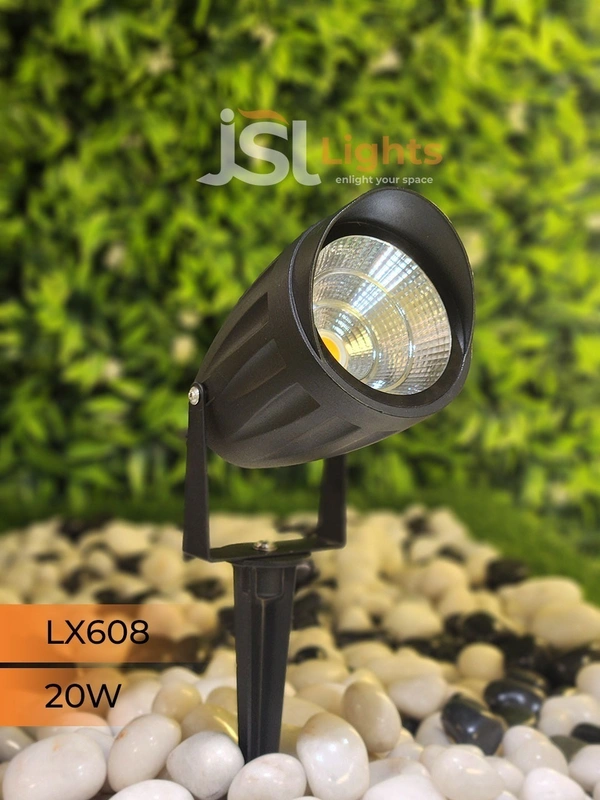 LX 608 20W LED Spike Garden Light - 20W, WW