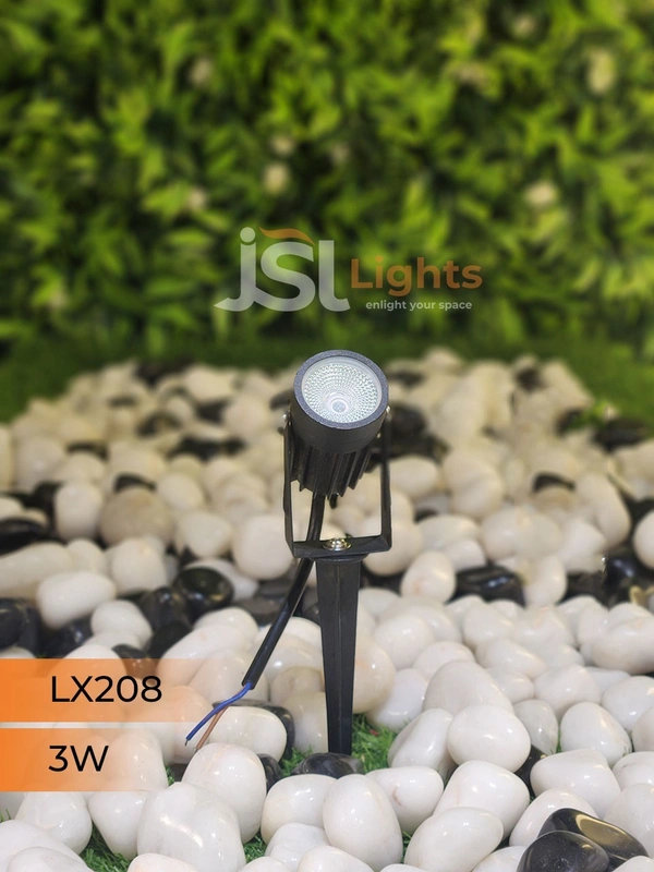 LX 208 3W LED Spike Garden Spot Light - 3W, BLUE