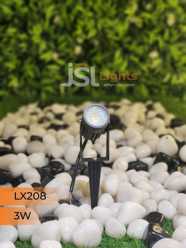 LX 208 3W LED Spike Garden Spot Light - 3W, WH