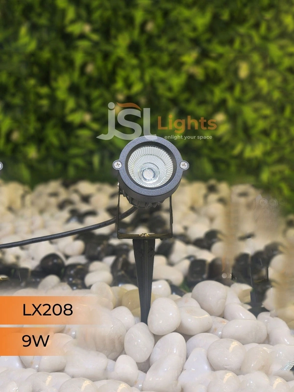 LX 208 9W LED Spike Garden Spot Light - 9W, RED