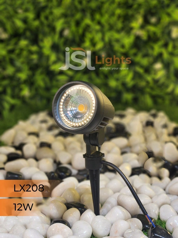LX 208 12W LED Spike Garden Spot Light - 12W, WW