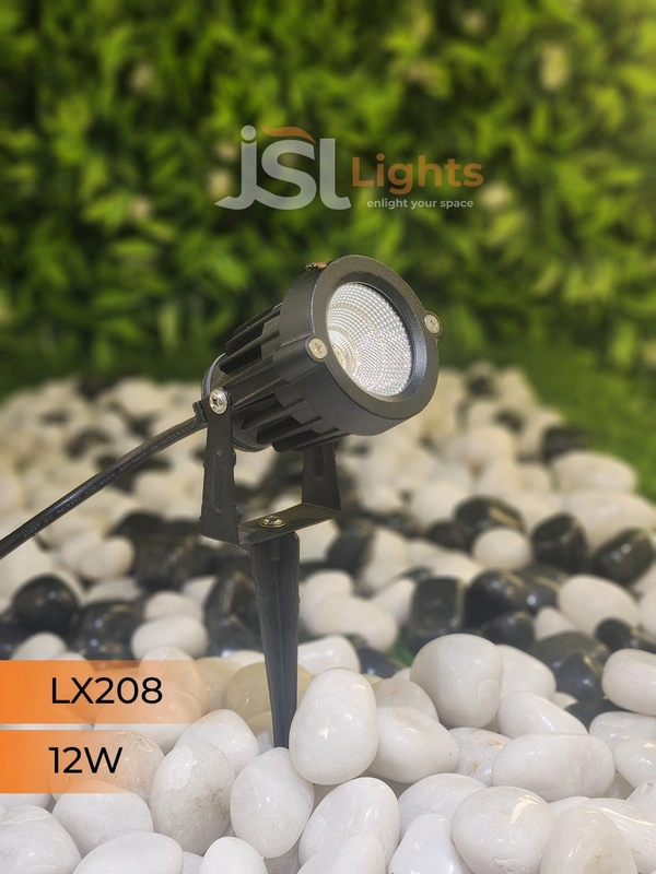 LX 208 12W LED Spike Garden Spot Light - 12W, RGB