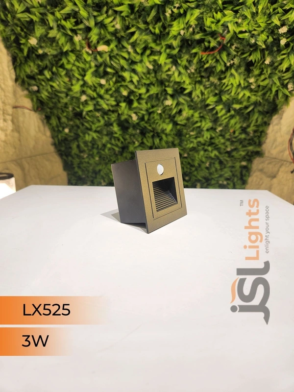 LX Smart 3W Motion Sensor LED Foot Light LX525 – IP65 Black Aluminium Automatic Night Light by JSL Lights - Black, 1Pcs