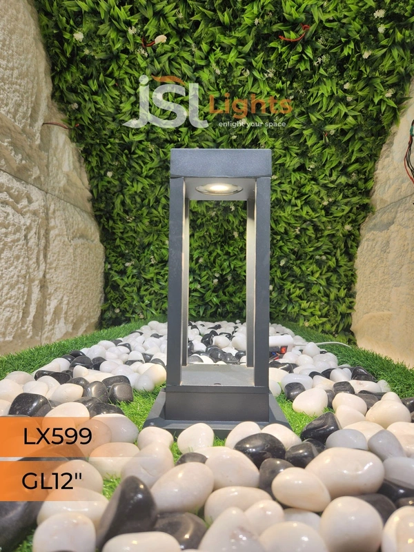 LX 599 12W 12 Inches Square Outdoor Gate Light - RD