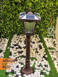 APRA APT4018 5W 31 Inches Solar 3CCT Outdoor Bollard Light - Bollard Light