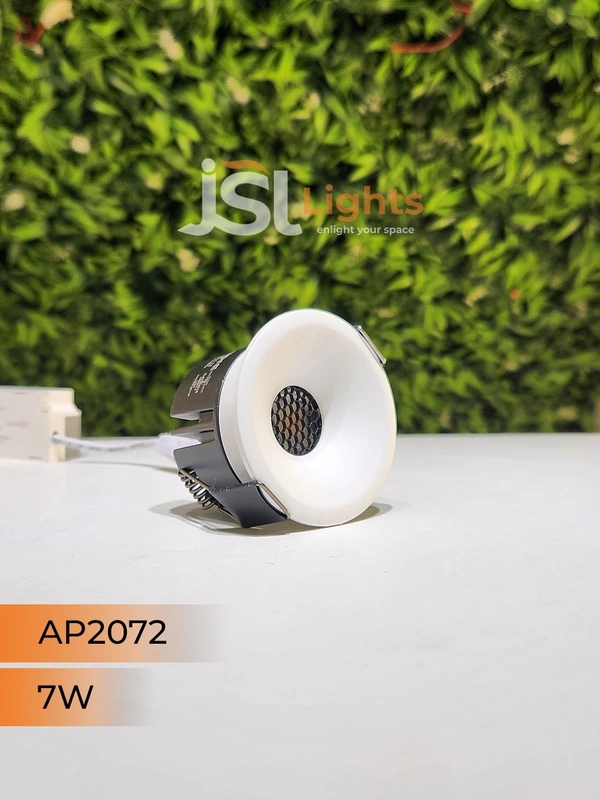 APRA AP 2072 7W White Deep Recessed COB Downlight - 7W, 4000K, White